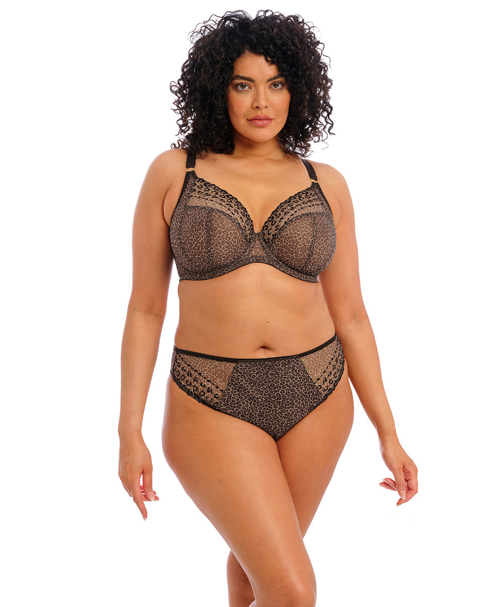 Soutien-gorge grande taille armature plongeant Elomi Matilda leopard EL8900-LED