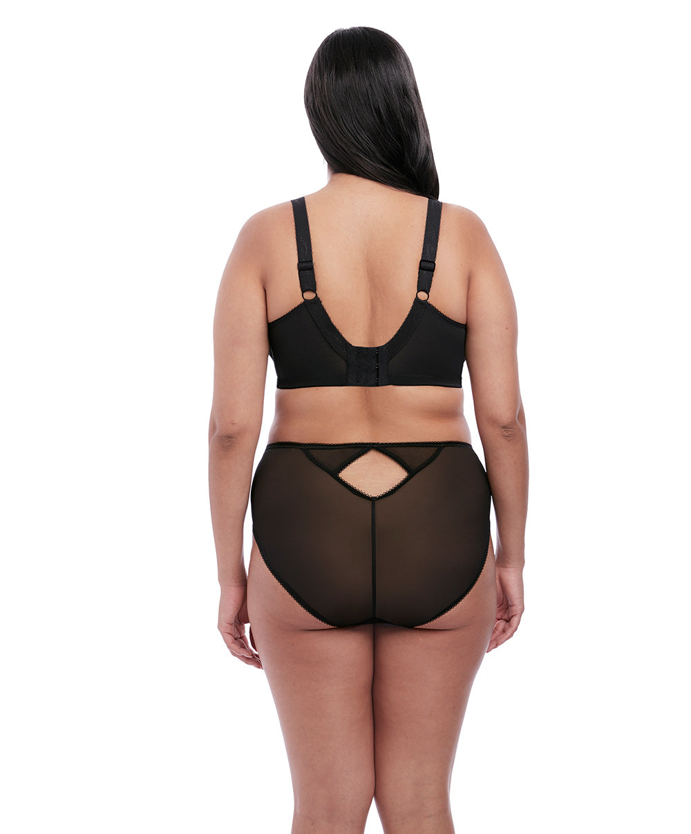 Soutien-gorge grande taille armature plongeant Elomi Roxanne noir EL4460-BLK
