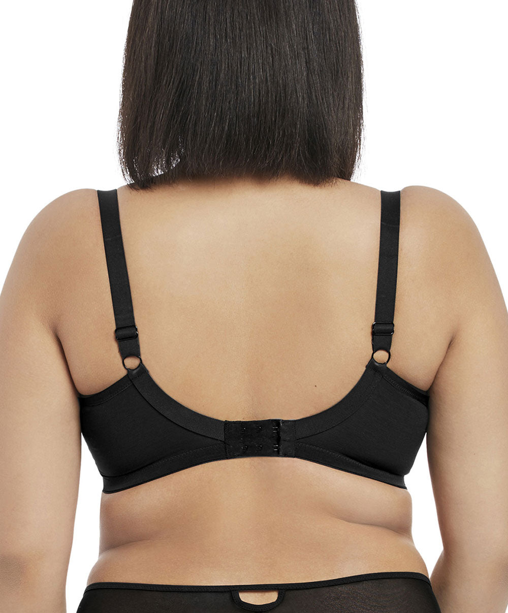 Soutien-gorge grande taille armature plongeant Elomi Sachi noir 