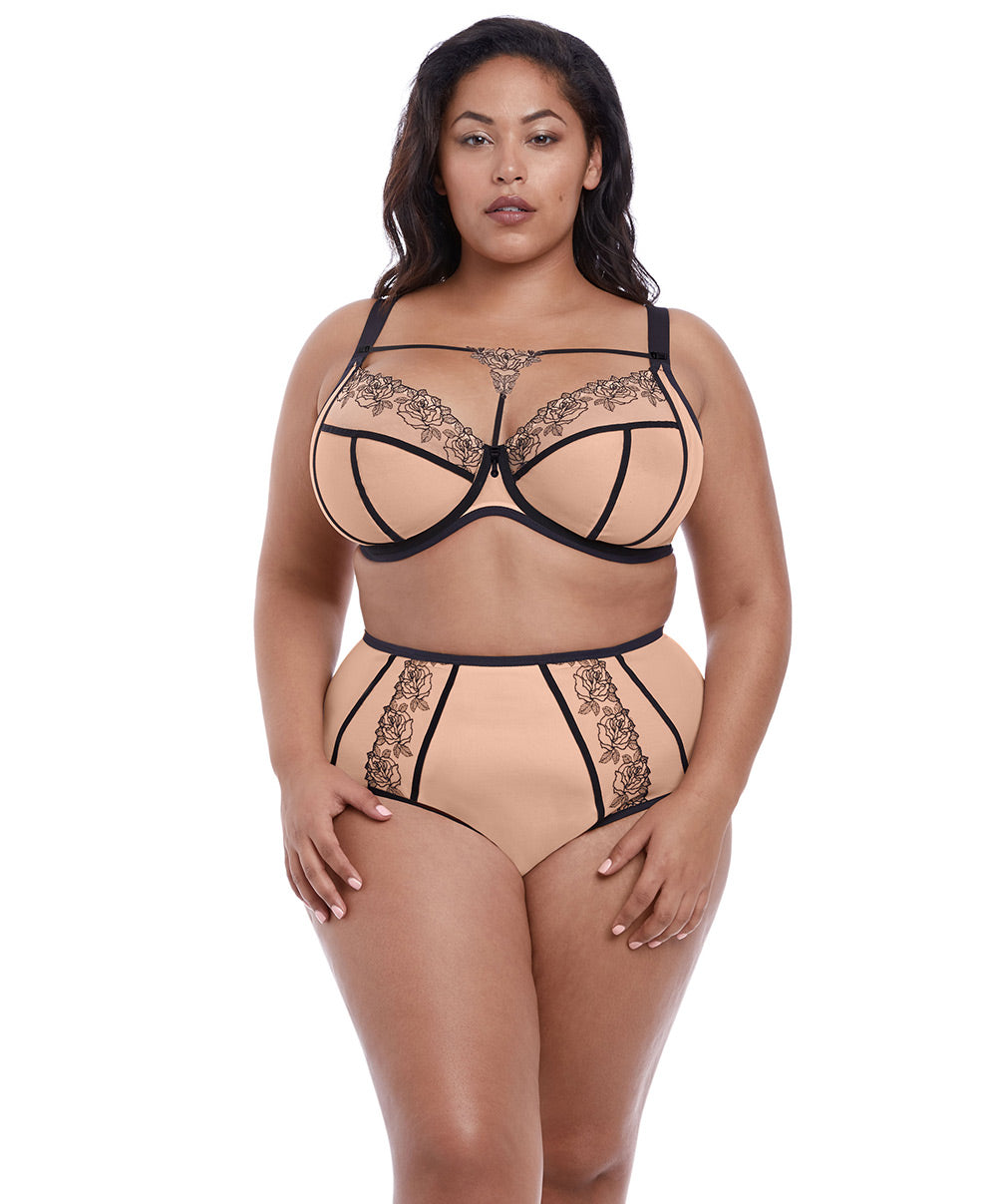 Soutien-gorge grande taille armature plongeant Elomi Tori tatoo