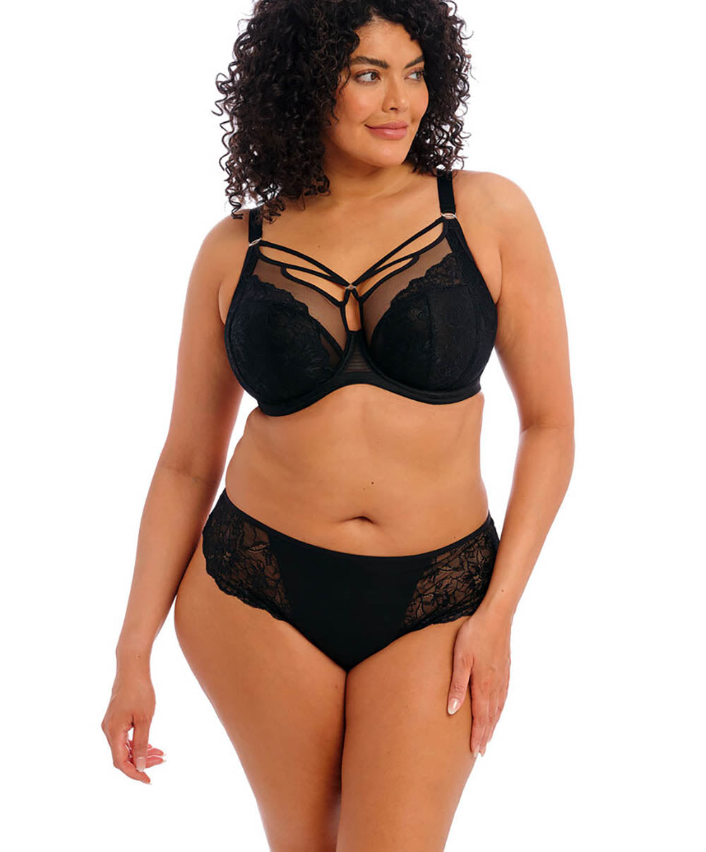 Soutien-gorge grande taille armature plongeant Elomi Brianna Black EL8080-BLK