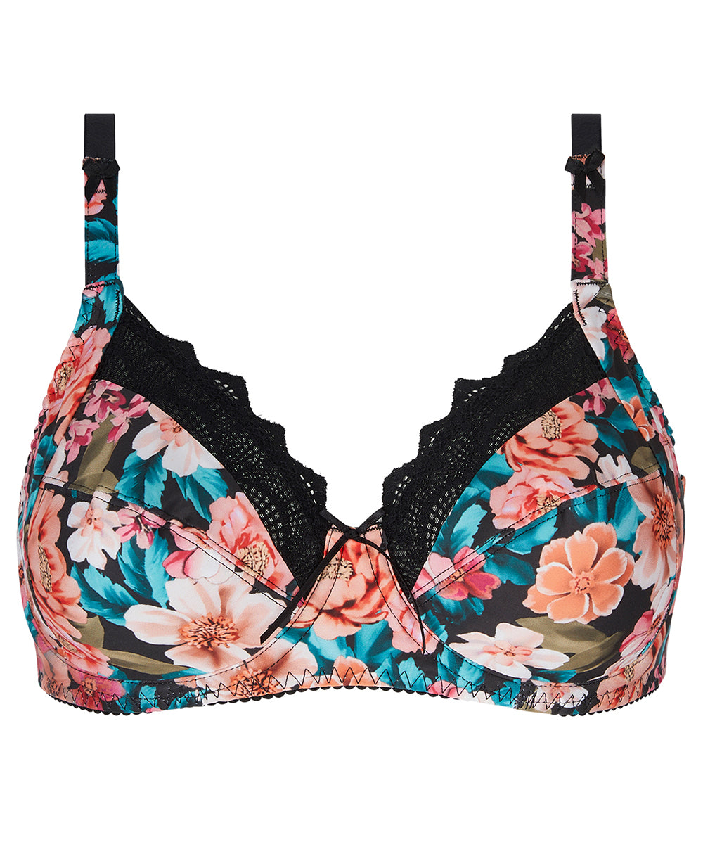 Soutien-gorge grande taille couvrant armature bien-être Antigel de Lise Charmel Parfum de Kerala bain de fleurs FCJ6154-BF