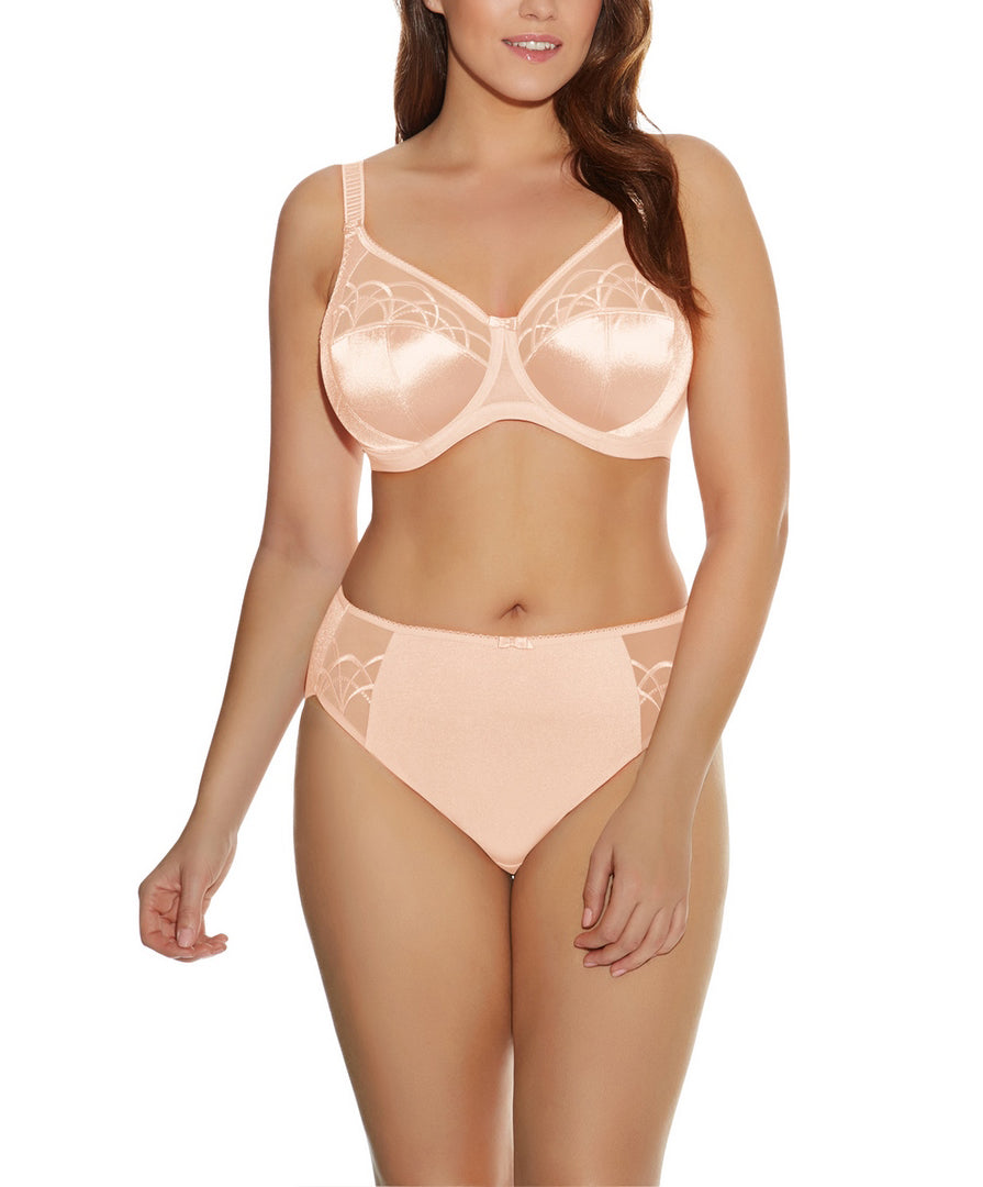 Soutien-gorge grande taille couvrant avec armatures Elomi Cate latte EL4030-LAE face