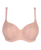 Soutien-gorge grande taille couvrant rembourré lisse forme coeur invisible à armatures PrimaDonna Figuras rose poudré 0263250-PWD