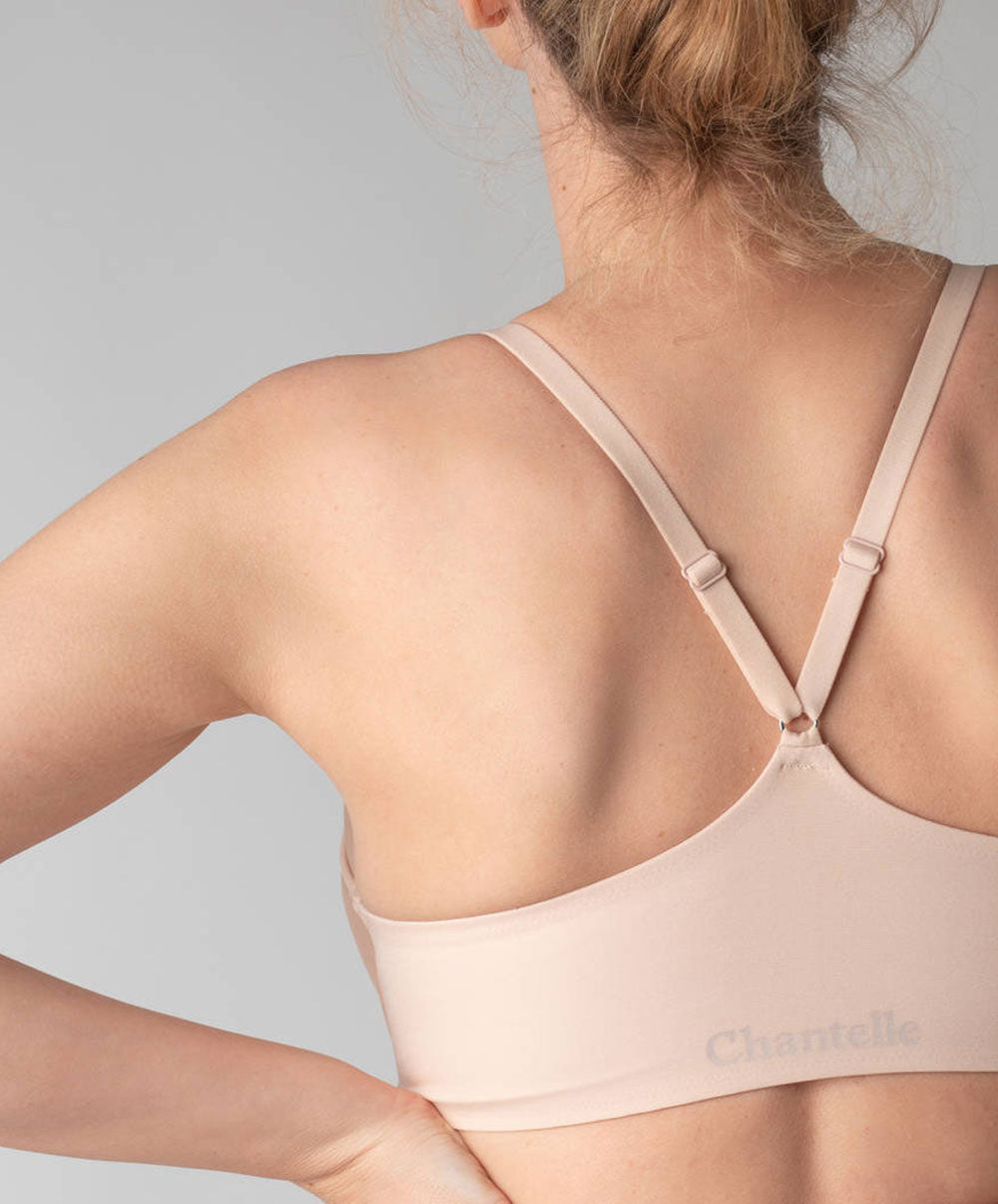 Soutien-gorge moulé fermeture devant Chantelle Prime Beige doré C12B70-01N