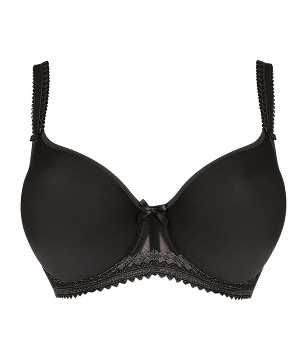 Soutien-gorge moulé couvrant armatures grande taille Fantasie Rebecca noir FL2024-BLK