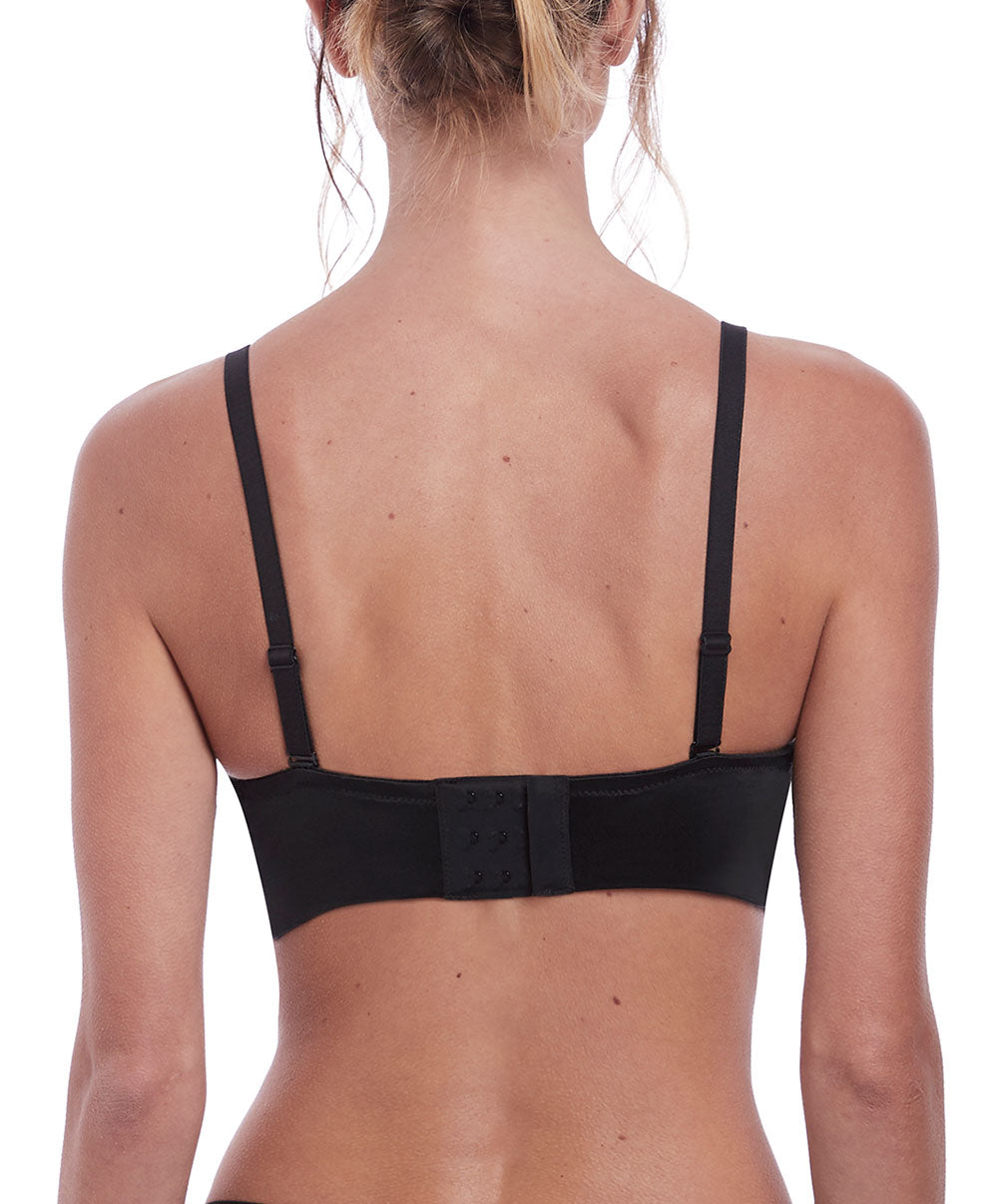 Soutien-gorge moulé sans bretelles armatures Fantasie Aura noir FL2320-BLK face