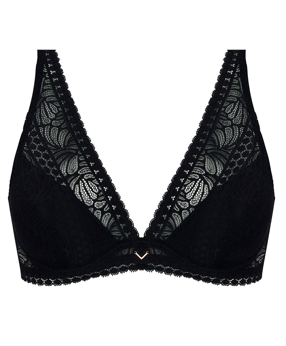 Soutien-gorge mousse à armatures forme triangle Antigel de Lise Charmel Atelier Séduction noir ECH7057-NO