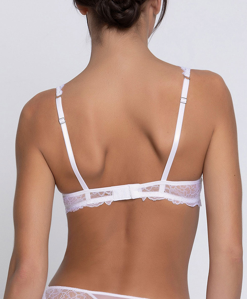 Soutien-gorge mousse à armatures forme triangle Lise Charmel Sublime en Dentelle blanc ACH7013-BL
