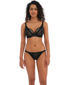 Soutien-gorge décolleté plongeant armature apex haute Freya Tailored noir AA401121-BLK