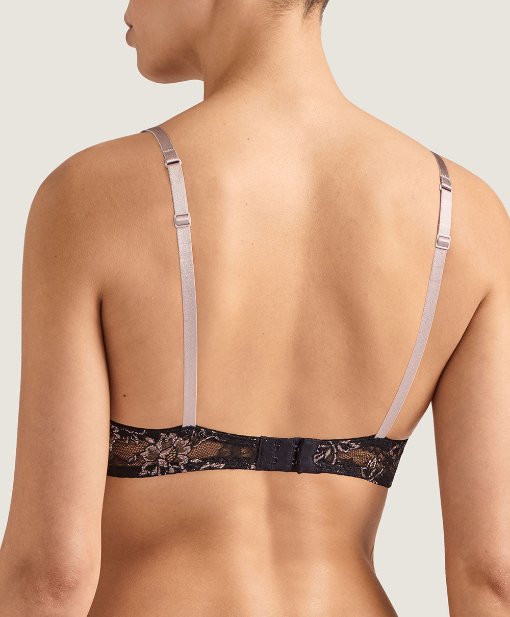 Soutien-gorge en soie push-up Femme Glamour sonate Aubade MD18-SONA face