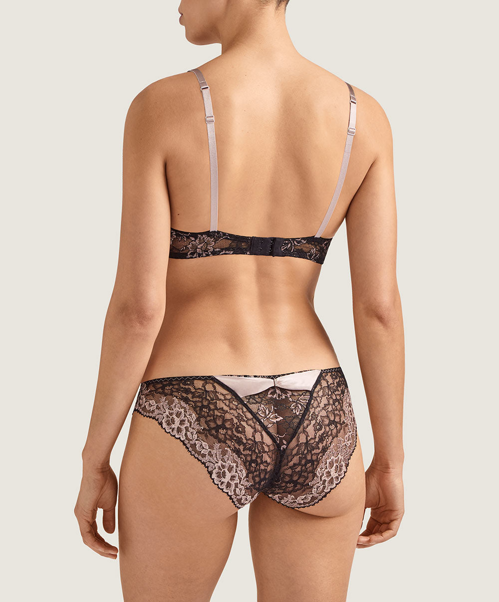 Soutien-gorge en soie push-up Femme Glamour sonate Aubade MD18-SONA face