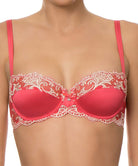 Soutien-gorge rouge en soie type corbeille Lise Charmel Splendeur Soie santal ACC3080-SA fashion