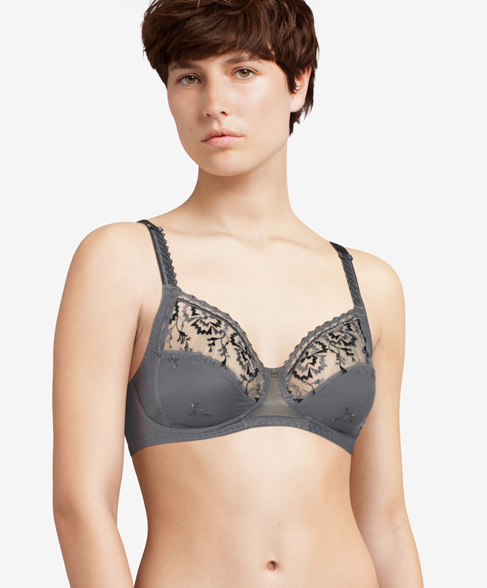Soutien-gorge sans armatures Chantelle Every curve gris ardoise C16B20-047