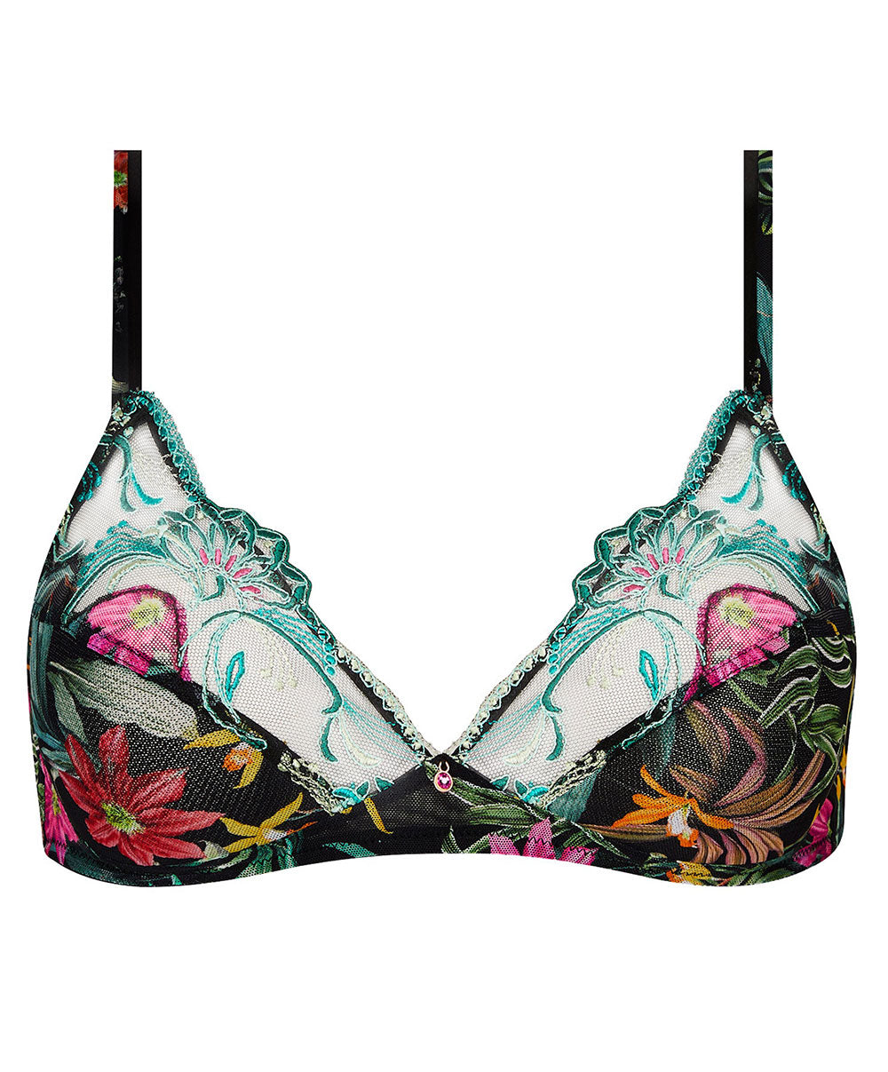 Soutien-gorge sans armatures Lise Charmel Fleurs Étoiles éclat étoile (noir et multicolore) ACH6596-EE