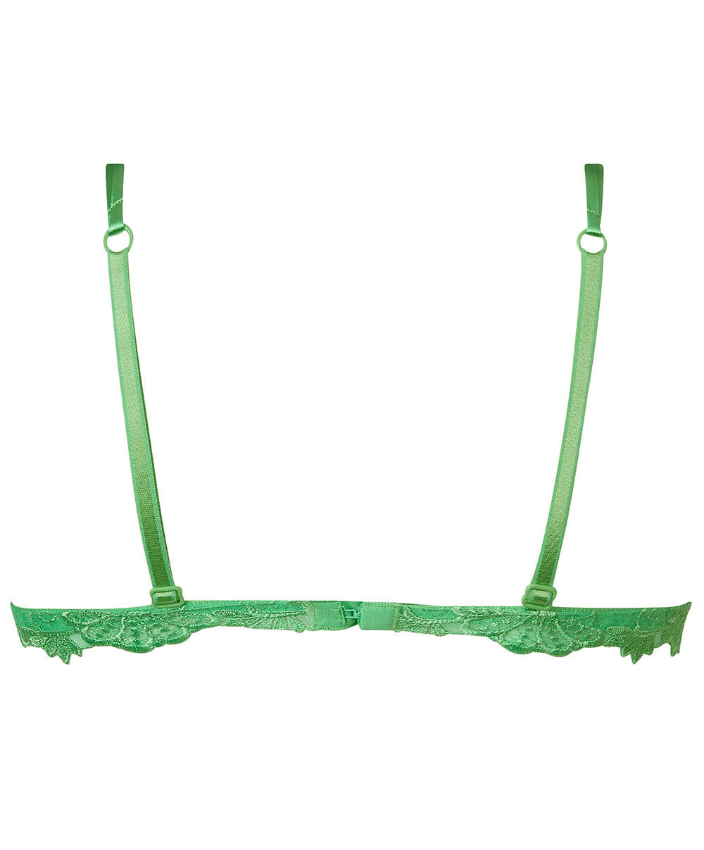 Soutien-gorge sans armatures triangle Lise Charmel Dressing Floral émeraude ACC6588-DE
