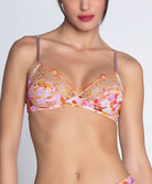 Soutien-gorge sans armatures triangle Lise Charmel Jardins de Lumière bouquet multicolore ACH6549-BL