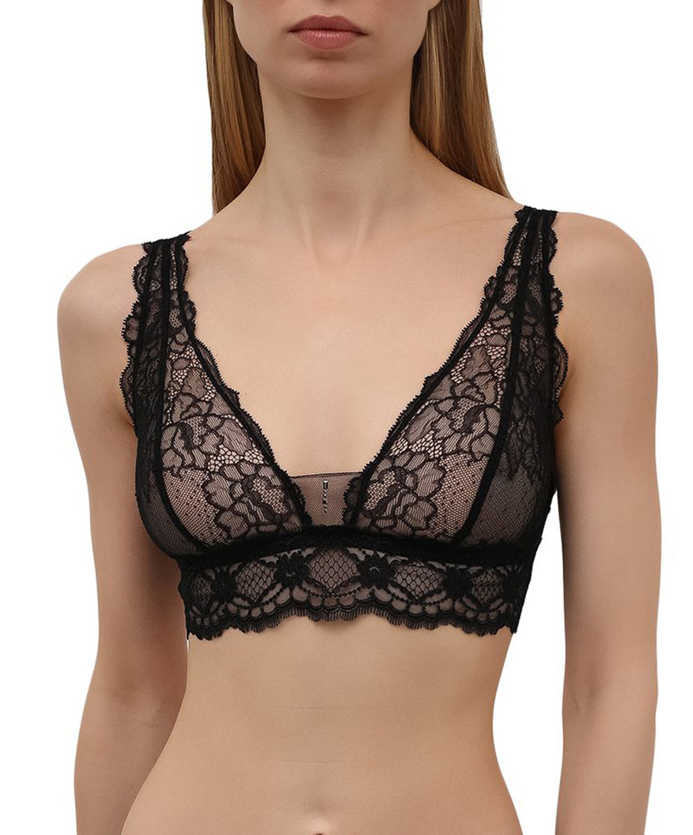 Soutien-gorge sans armatures triangle Lise Charmel Sublime en Dentelle noir ACH6513-NO