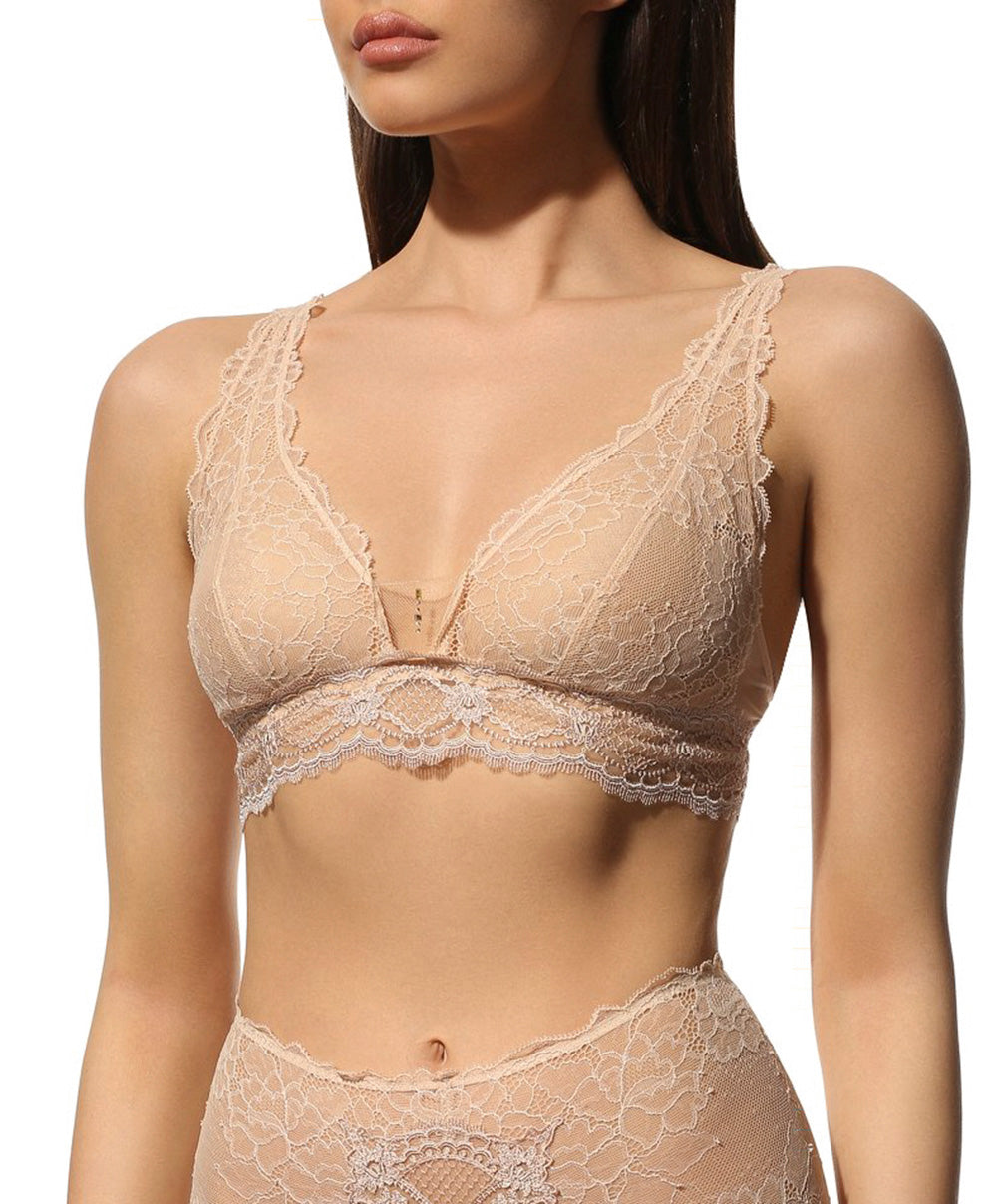 Soutien-gorge sans armatures triangle Lise Charmel Sublime en Dentelle nude sublime ACH6513-NS 