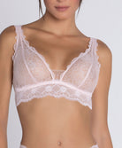 Soutien-gorge sans armatures triangle Lise Charmel Sublime en Dentelle rose poudre ACH6513-OS