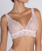Soutien-gorge sans armatures triangle Lise Charmel Sublime en Dentelle rose poudre ACH6513-OS