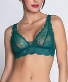 Soutien-gorge sans armatures triangle Lise Charmel Sublime en Dentelle vert princesse ACH6513-VP