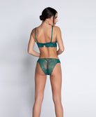 Soutien-gorge sans armatures triangle Lise Charmel Sublime en Dentelle vert princesse ACH6513-VP