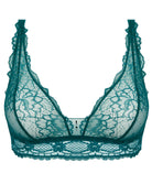 Soutien-gorge sans armatures triangle Lise Charmel Sublime en Dentelle vert princesse ACH6513-VP