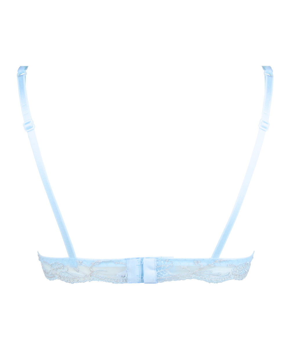 Soutien-gorge en soie sans armatures triangle Lise Charmel Splendeur soie bleu azur ACC6580-SZ