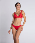 Soutien-gorge triangle sexy en soie Lise Charmel Splendeur soie rouge ACC7480-RS