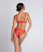 Soutien-gorge en soie sans armatures triangle Lise Charmel Splendeur soie rouge ACC6580-RS