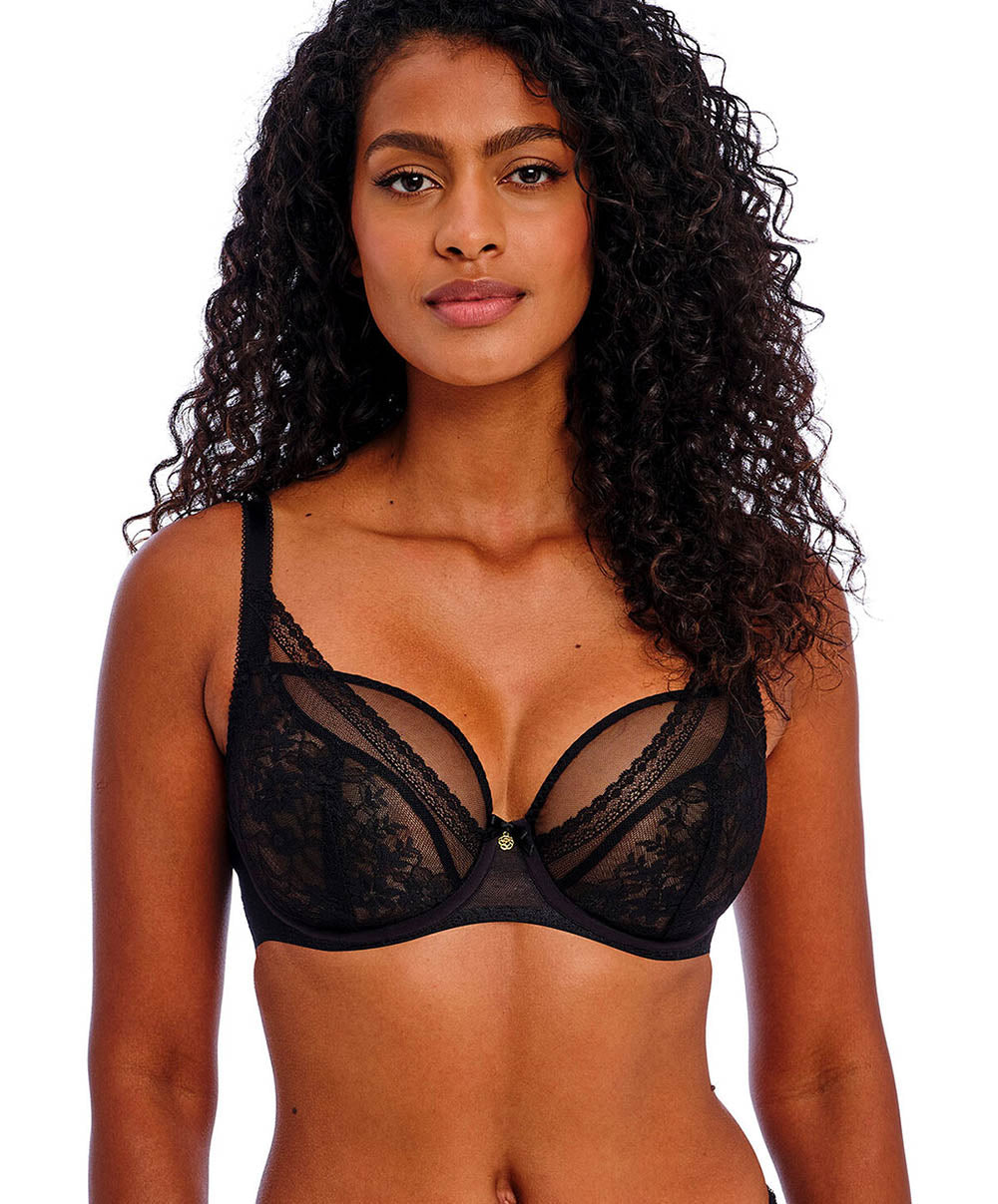 Soutien-gorge triangle foulard apex Freya Sydnie Noir AA402821-BLK