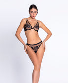 Soutien-gorge triangle armatures Lise Charmel Adorable en Sexy noir ACH6985-NO