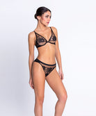 Soutien-gorge triangle armatures Lise Charmel Adorable en Sexy noir ACH6985-NO