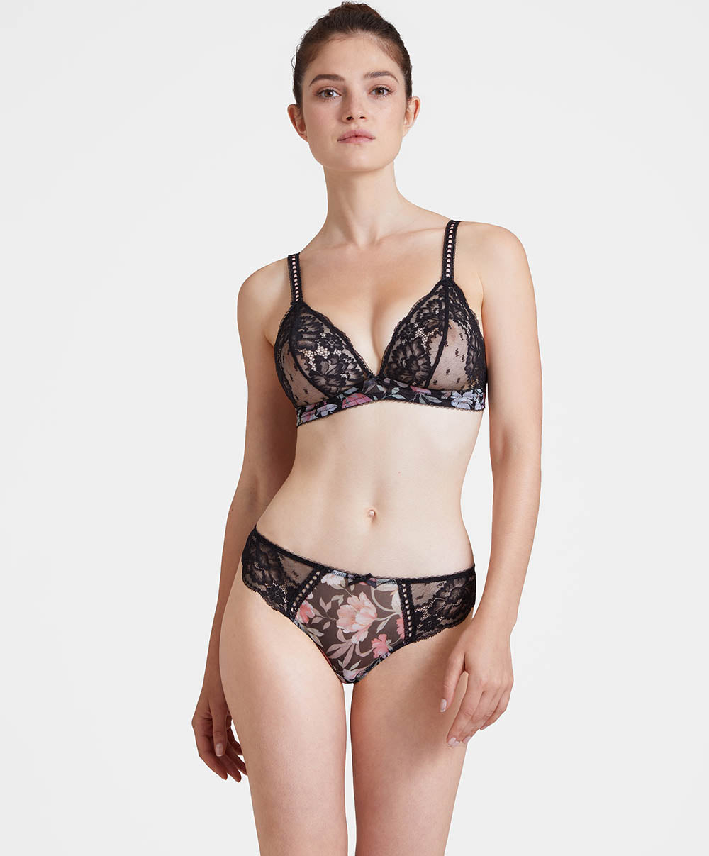 Soutien-gorge triangle sans armatures Magic garden Pivoine Aubade IA10-PIVN