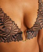Soutien-gorge triangle sans armatures Aubade x Iris Van Herpen Sensory illusion Golden Leaves Aubade RC10B-GLEA
