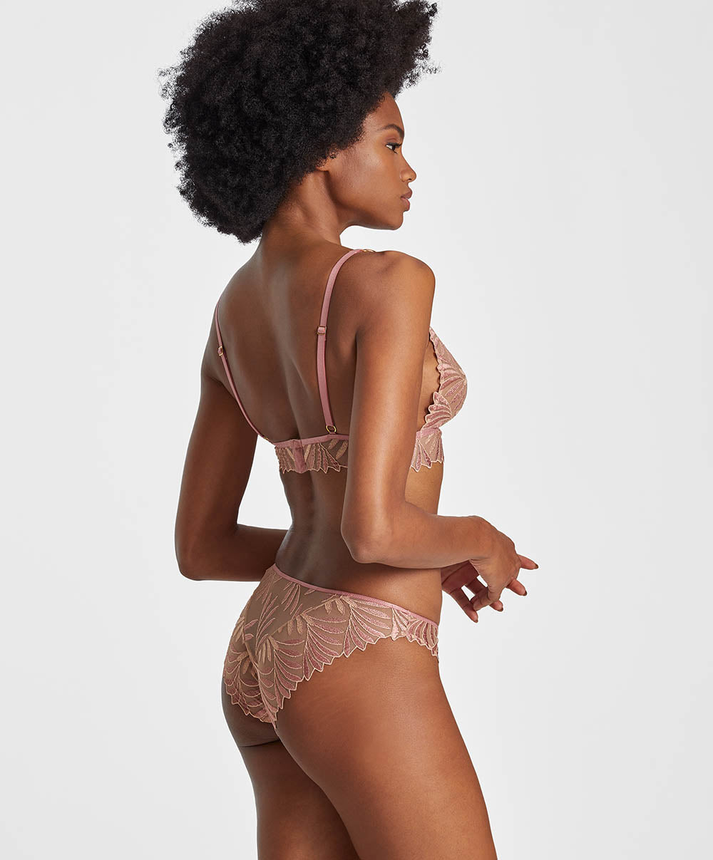 Soutien-gorge triangle sans armatures Aubade x Iris Van Herpen Sensory illusion Silk rose Aubade RC10B-SILR