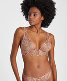 Soutien-gorge triangle sans armatures Aubade x Iris Van Herpen Sensory illusion Silk rose Aubade RC10B-SILR