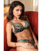 Soutien-gorge triangle sexy "Glamour" Lise Charmel Fleurs Étoiles éclat étoile (noir et multicolore) ACH7496-EE