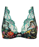 Soutien-gorge triangle sexy "Glamour" Lise Charmel Fleurs Étoiles éclat étoile (noir et multicolore) ACH7496-EE
