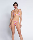 Soutien-gorge triangle sexy "Glamour" Lise Charmel Jardins de Lumière bouquet multicolore ACH7449-BL