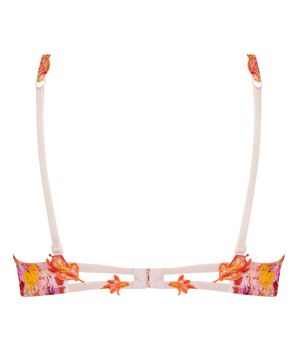 Soutien-gorge triangle sexy "Glamour" Lise Charmel Jardins de Lumière bouquet multicolore ACH7449-BL