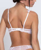 Soutien-gorge triangle sexy "Glamour" Lise Charmel Sublime en Dentelle blanc ACH7413-BL