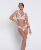 Soutien-gorge triangle sexy "Glamour" Lise Charmel Sublime en Dentelle blanc ACH7413-BL
