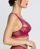 Soutien-gorge triangle sexy "Glamour" Lise Charmel Sublime en Dentelle fuchsia ACH7413-FS	-10