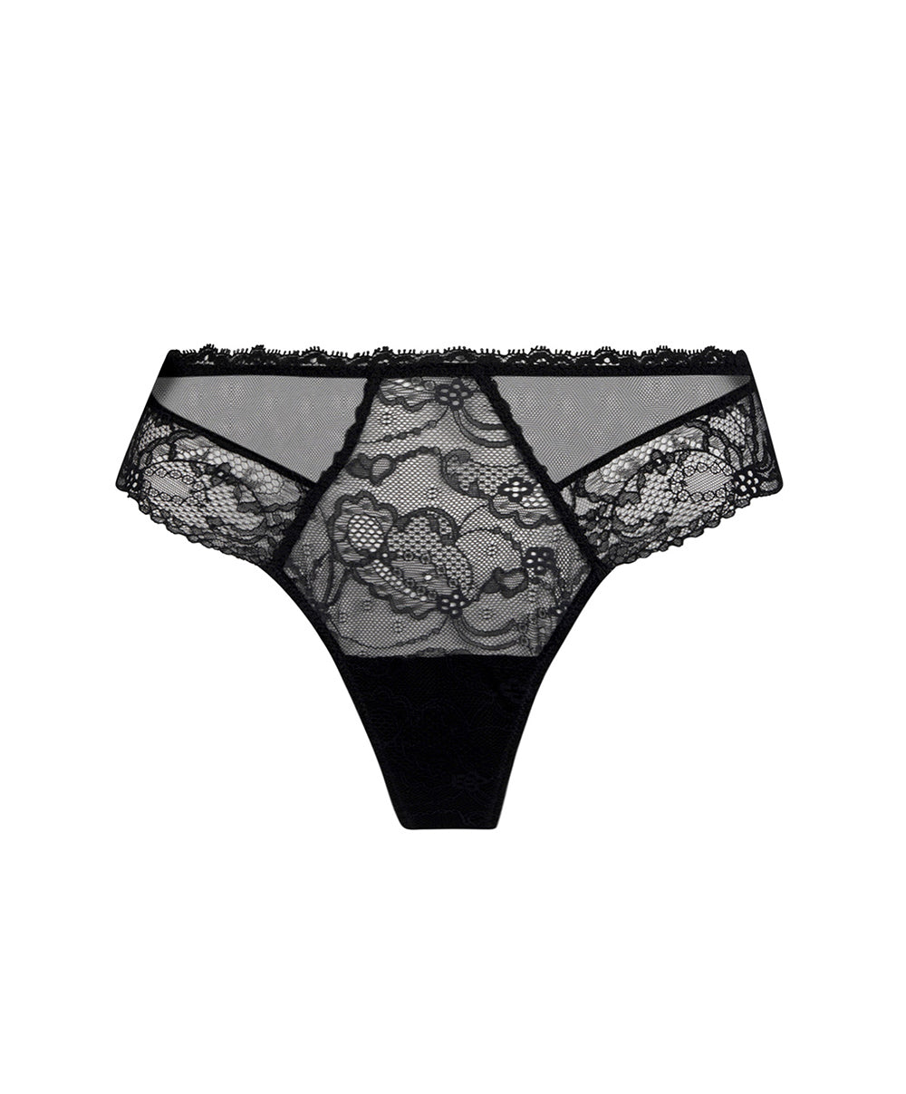 String Lise Charmel Féérie Couture noir ACH0074-NO