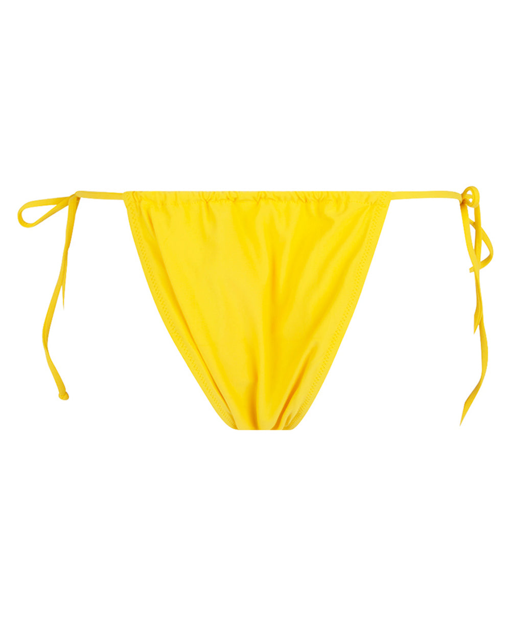 String de bain à laçets La Chiquissima jaune Antigel Bain EBB0914-MS 10
