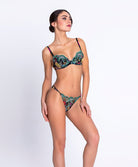 String sexy Lise Charmel Fleurs Étoiles éclat étoile (noir et multicolore) ACH0596-EE