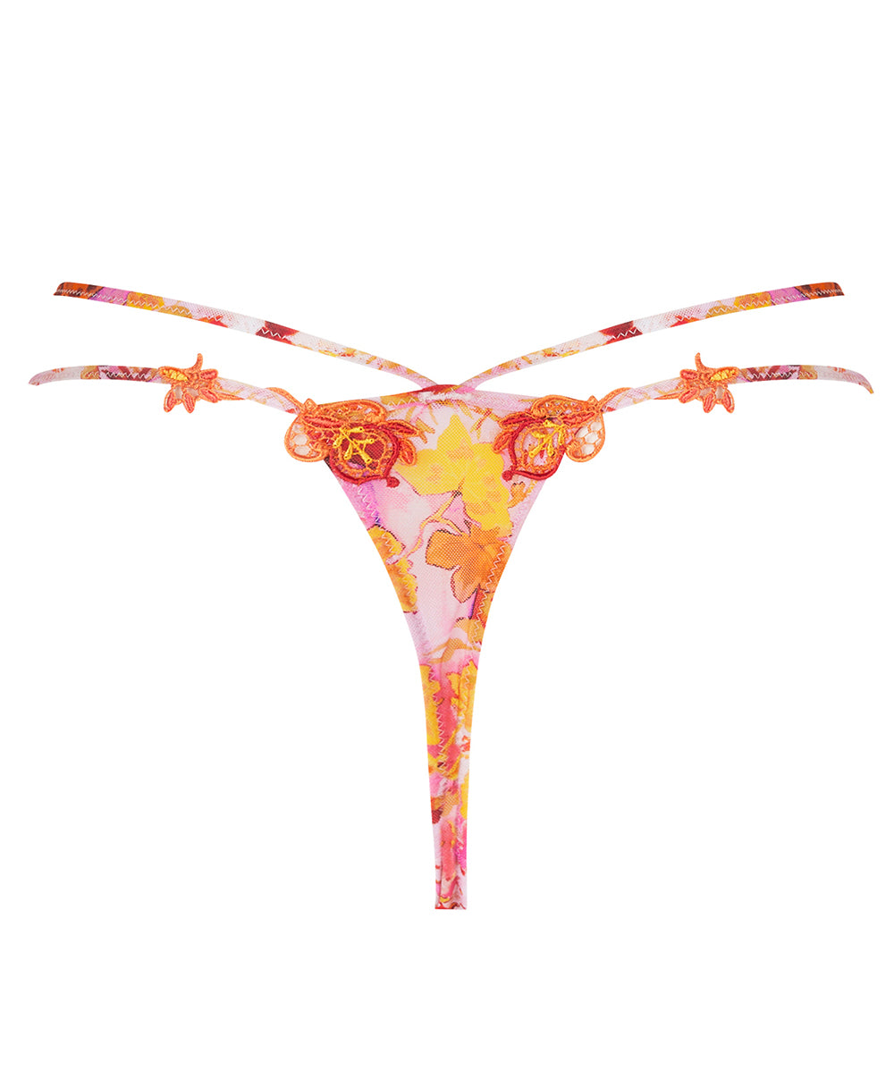 String sexy Lise Charmel Jardins de Lumière bouquet multicolore ACH0549-BL