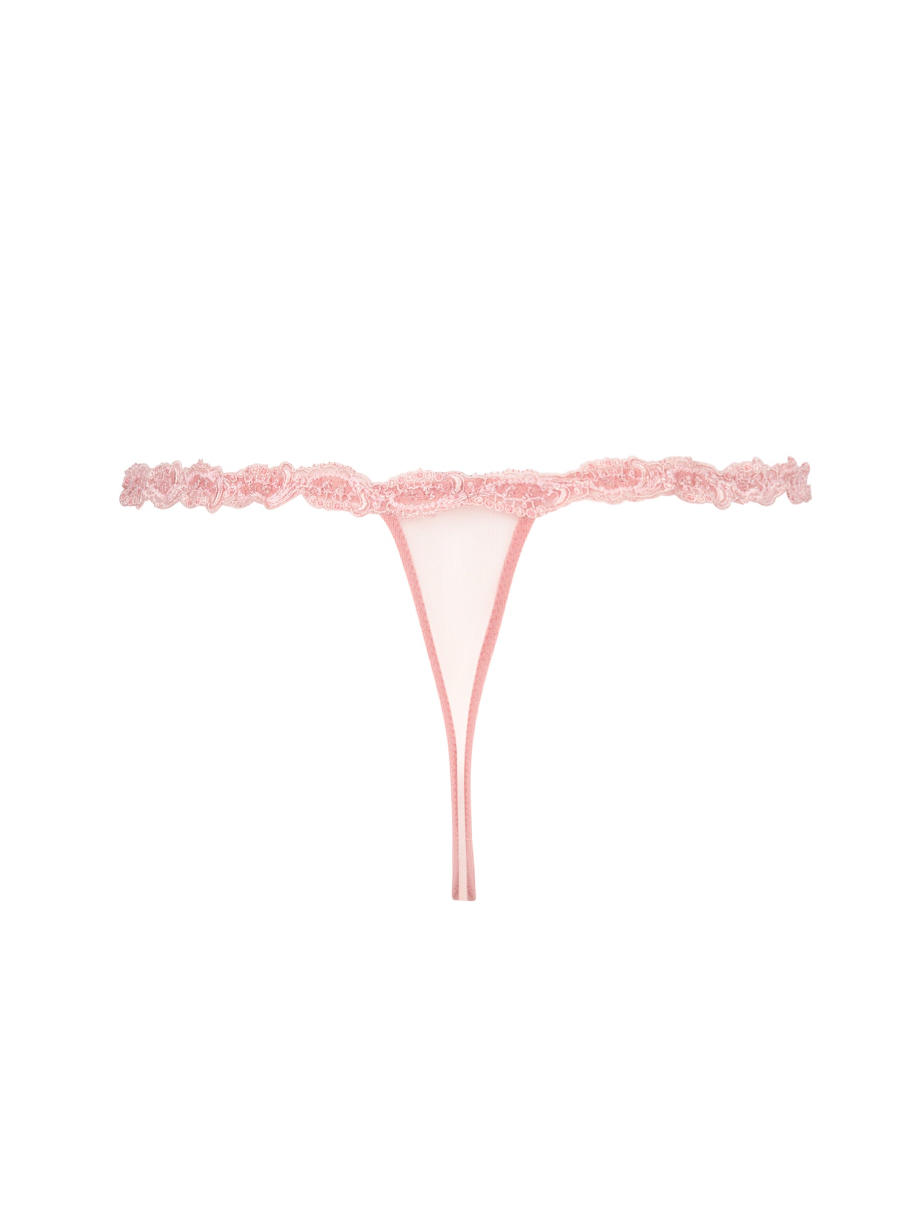 String sexy en soie Lise Charmel Splendeur soie rose vintage ACC0580-SU